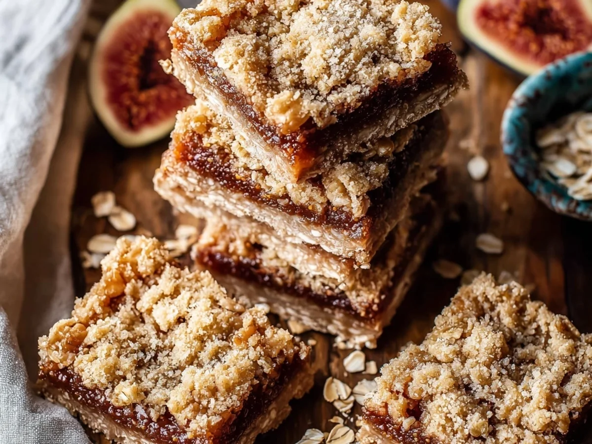 Rustic Homemade Fig Bars Oatmeal for a Sweet Snack - Image 2