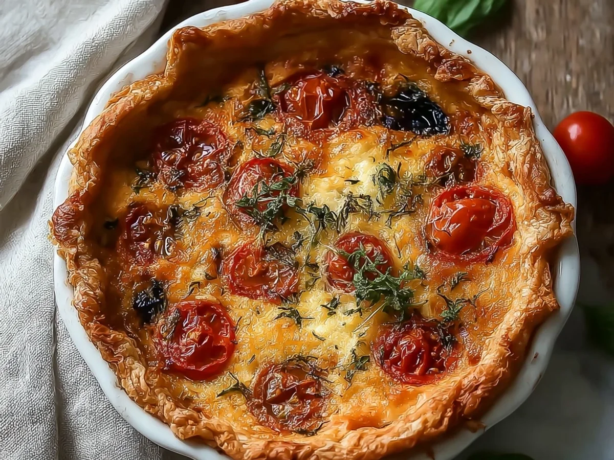 Rustic James Beard's Tomato Pie: A Summer Favorite - Image 1