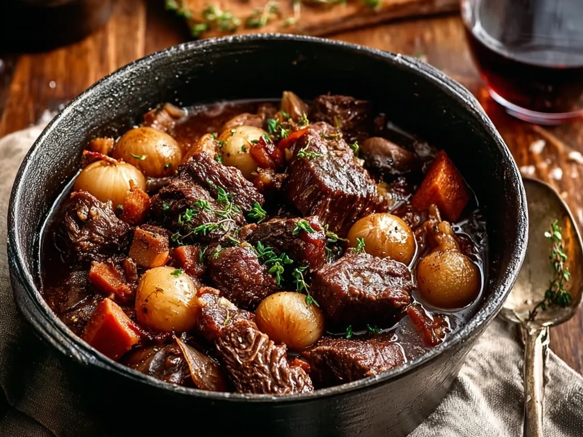 Rustic One Pot Beef Bourguignon, Simple & Rich - Image 2