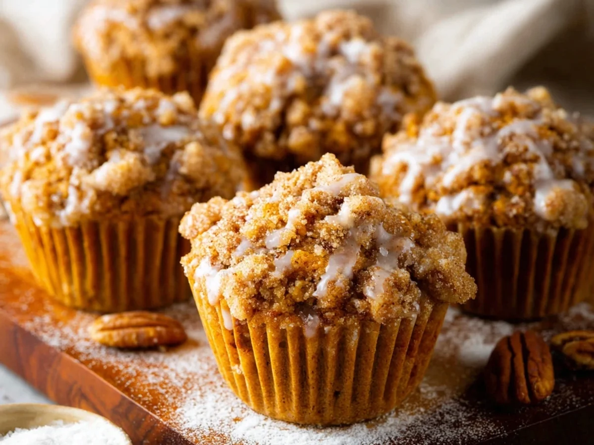 Rustic Pumpkin Crumb Cake Muffins - Image 2