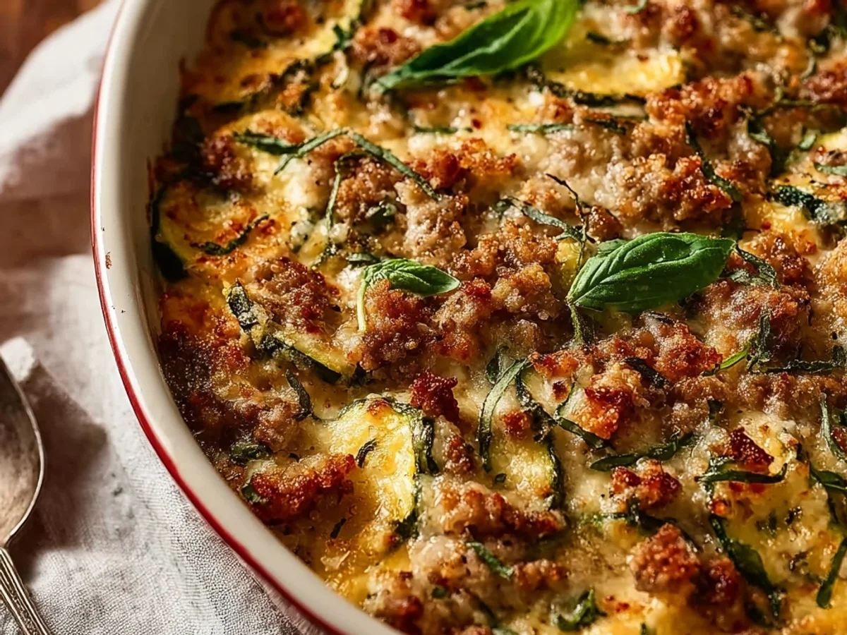 Savory Ground Turkey Zucchini Casserole Bake - Image 2