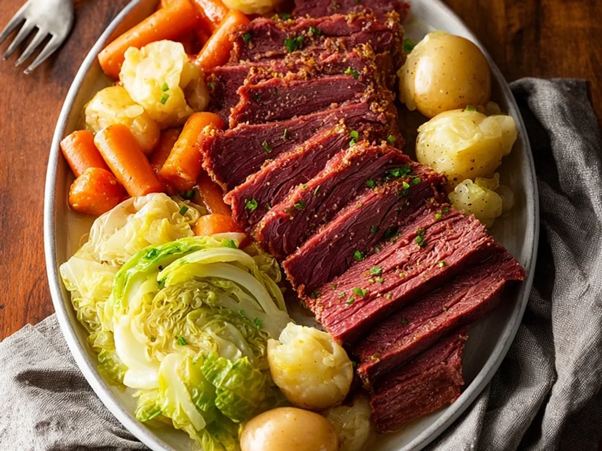 Slow Cooker Corned Beef and Cabbage: Tender & Flavorful - Image 1