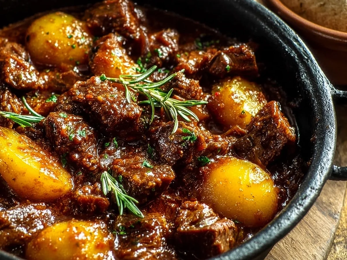 Slow Cooker Garlic Beef with Potatoes: Tender & Savory - Image 2