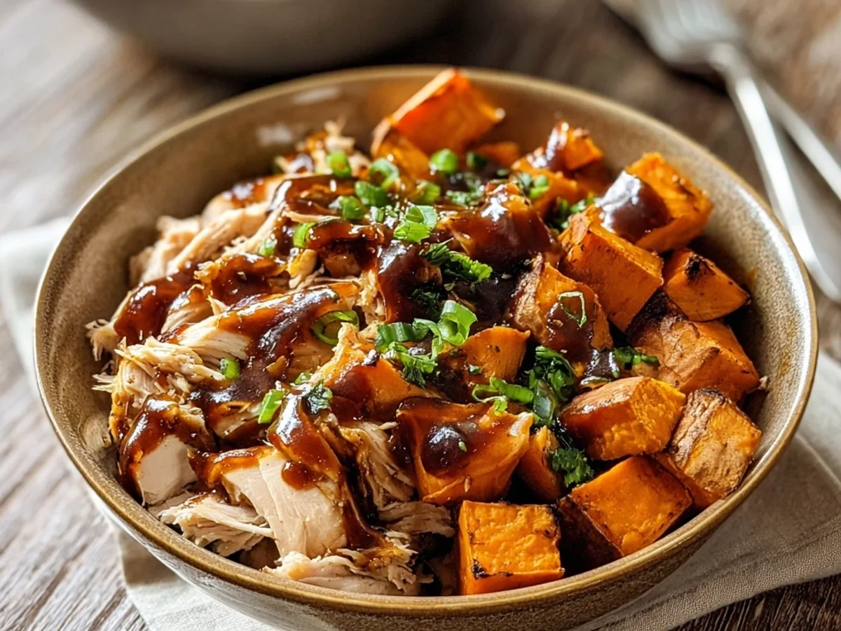 Smoky BBQ Chicken Roasted Sweet Potato Bowls - Image 2