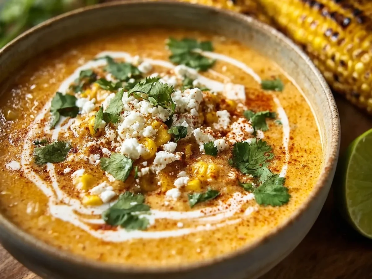 Smoky Mexican Street Corn Soup: A Comforting Bowl - Image 2