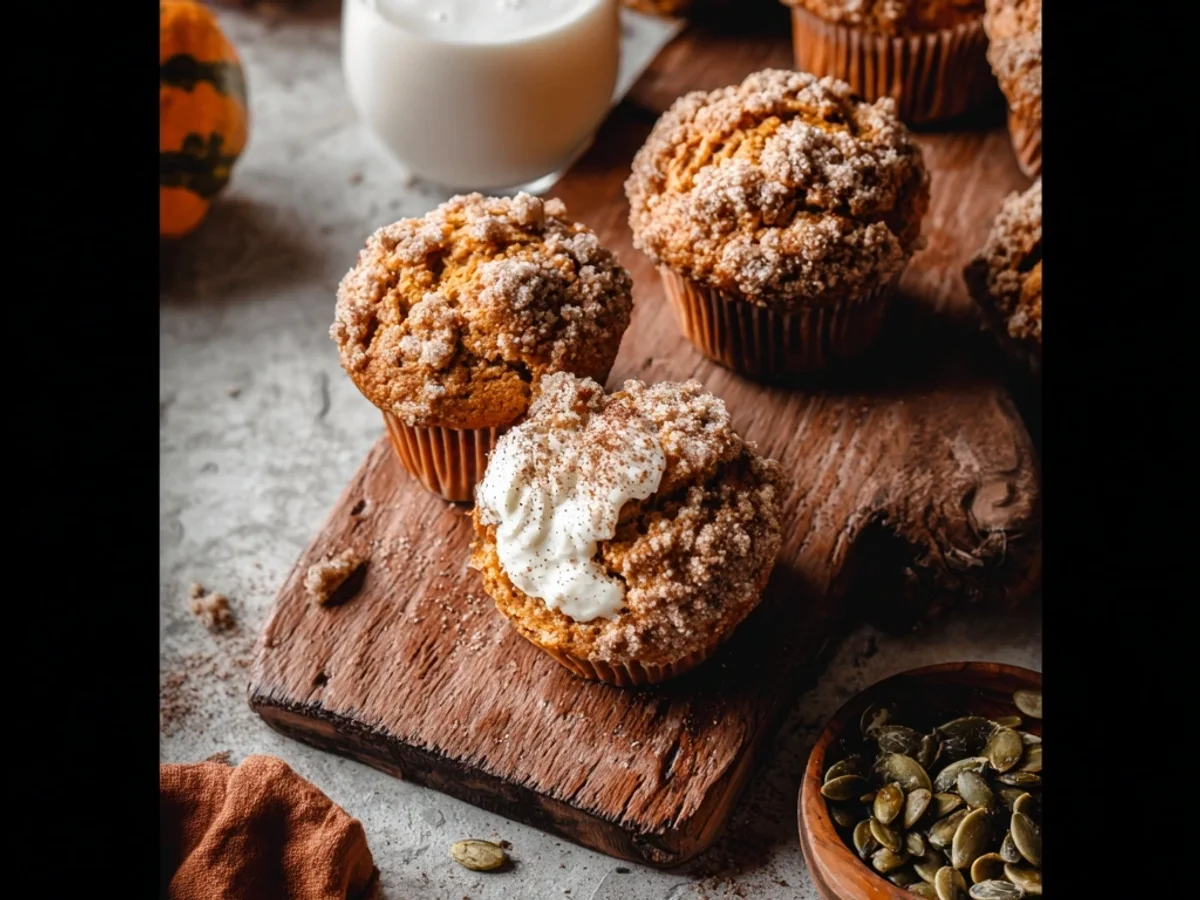 Spiced Pumpkin Cream Cheese Muffins: A Morning Treat - Image 1