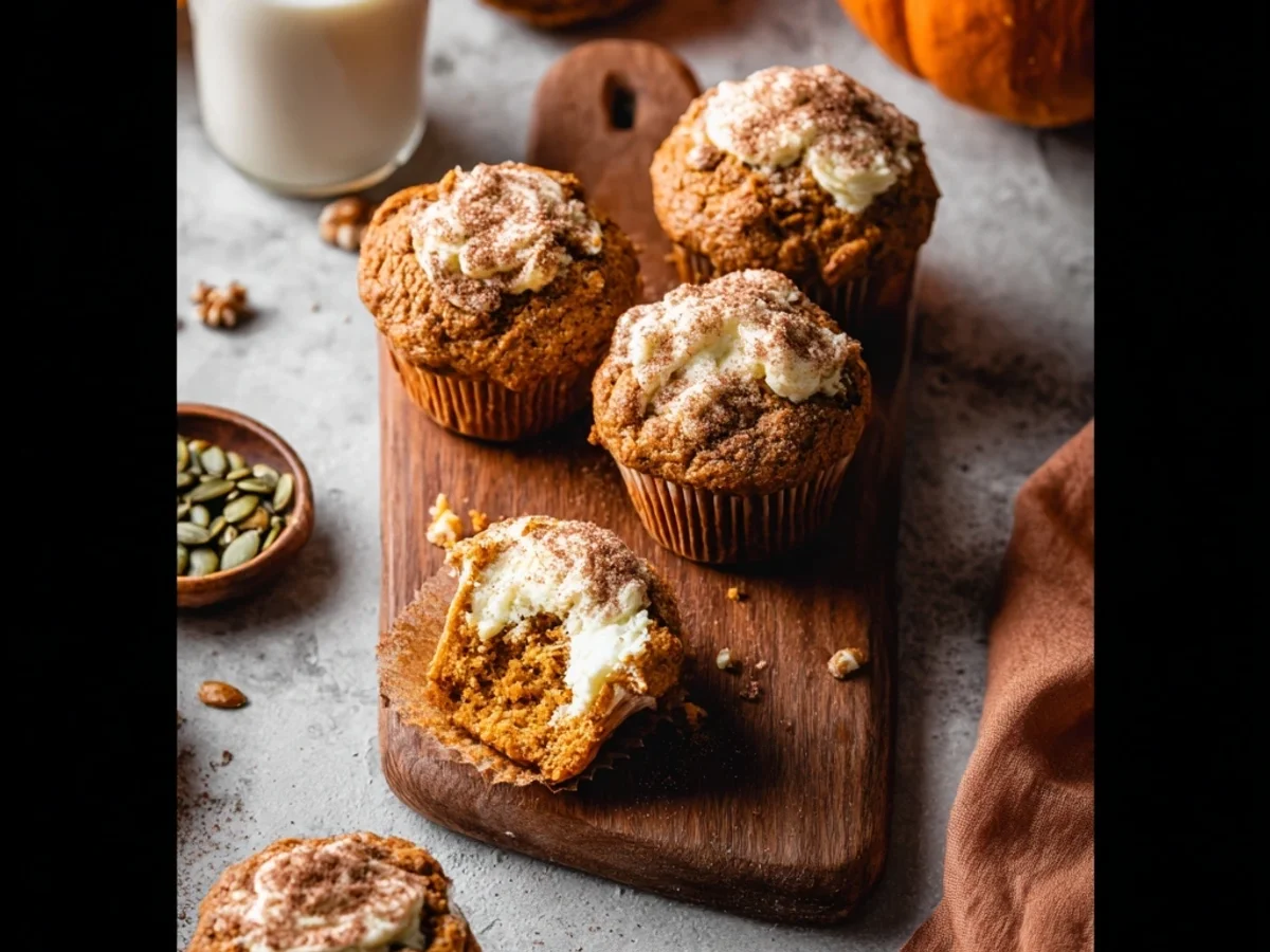 Spiced Pumpkin Cream Cheese Muffins: A Morning Treat - Image 2