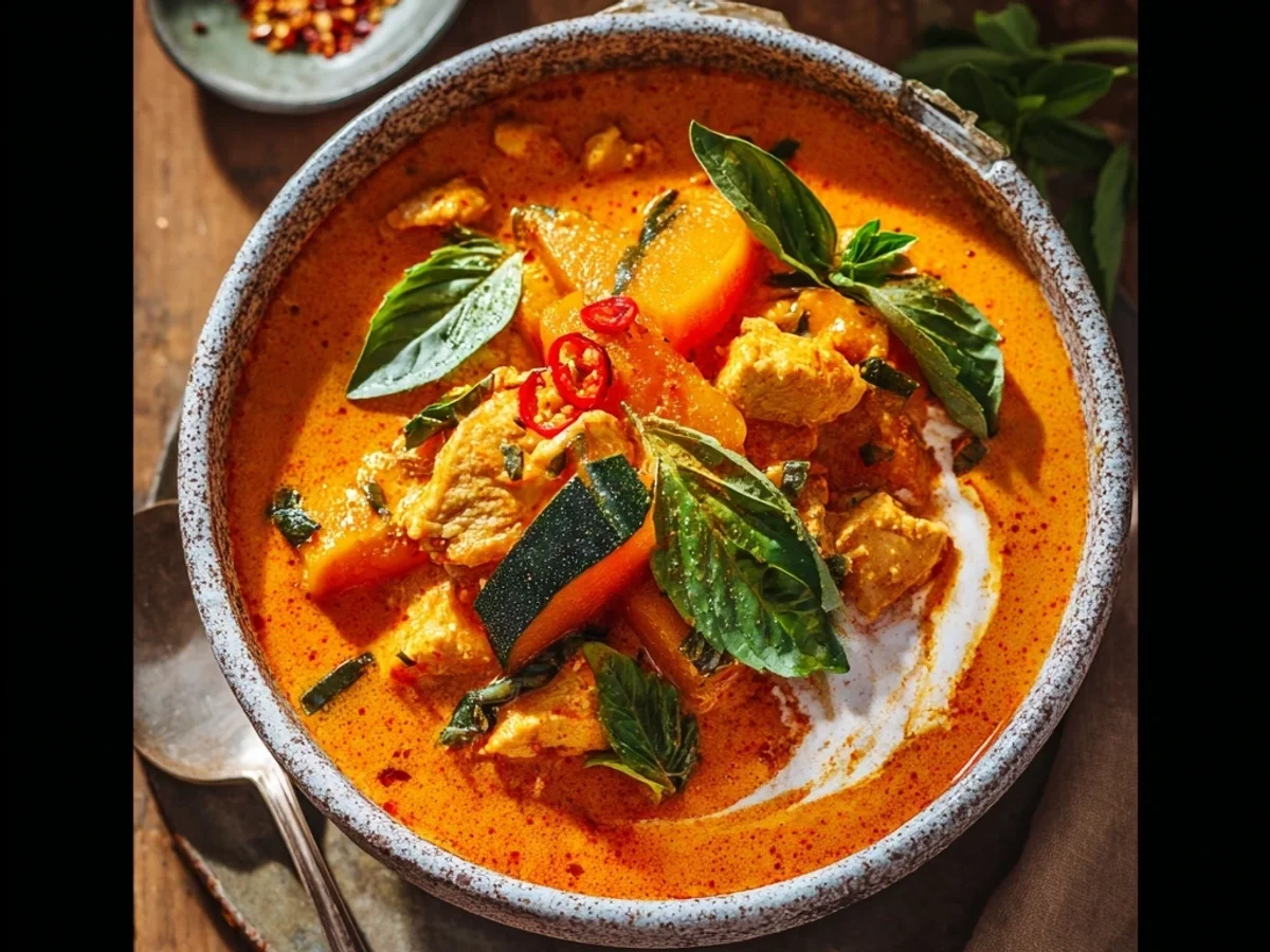 Spicy Red Thai Curry with Chicken and Kabocha Squash - Image 2