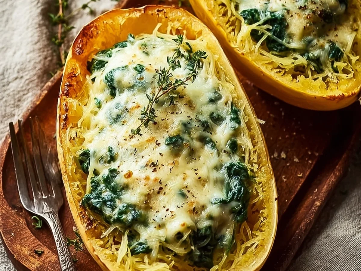 Spinach Stuffed Spaghetti Squash: Savory & Simple - Image 2