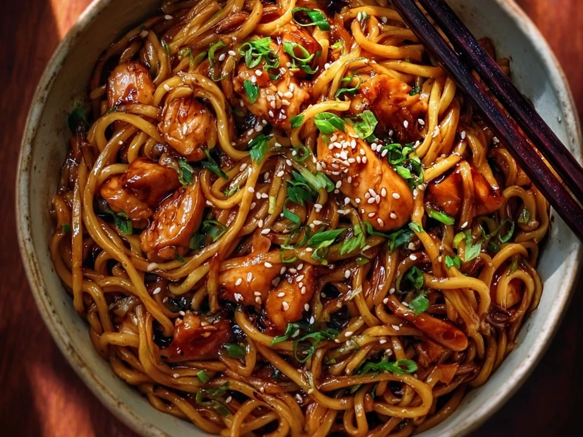 Sticky Garlic Chicken Noodles: A Weeknight Wonder - Image 2