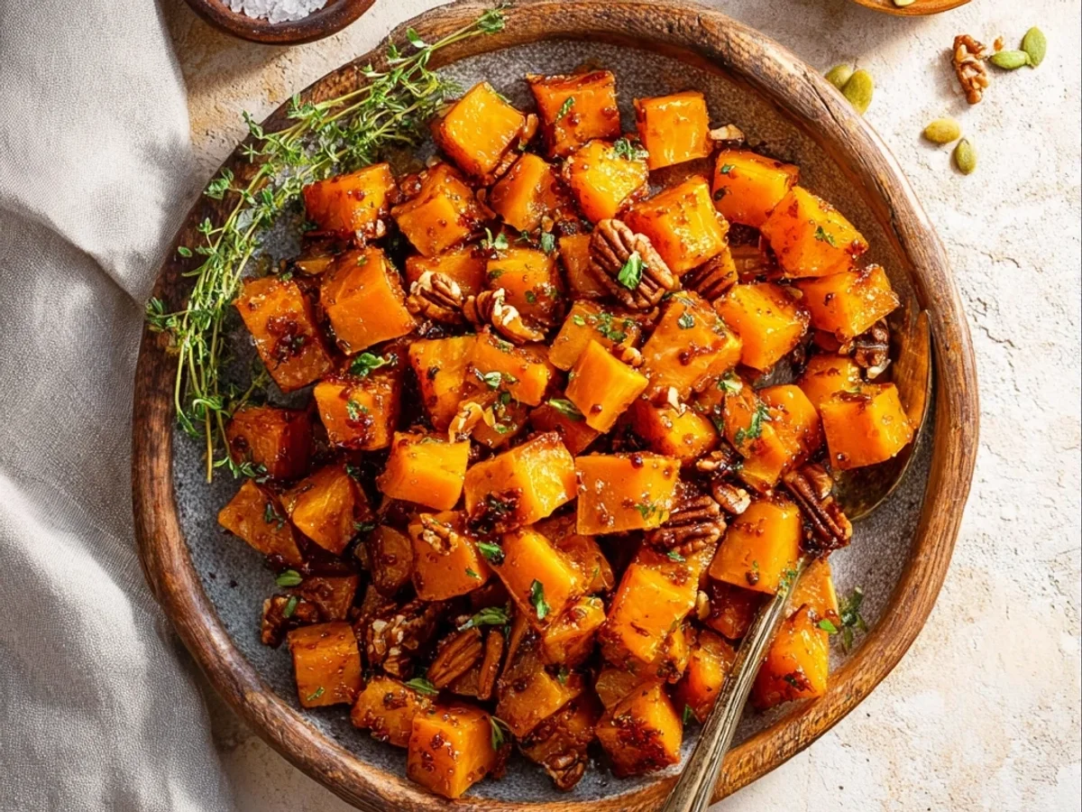 Sweet & Spicy Roasted Butternut Squash with a Kick - Image 1