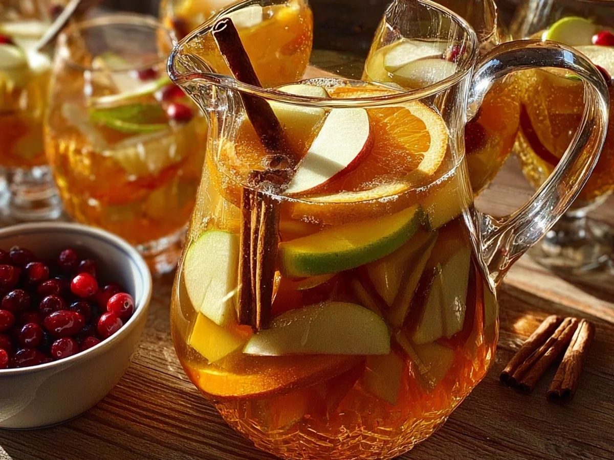 Tangy Apple Cider Sangria Recipe for Fall Gatherings - Image 1