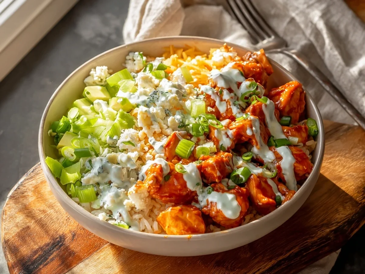 Tangy Buffalo Chicken Bowls: Quick Weeknight Dinner - Image 1