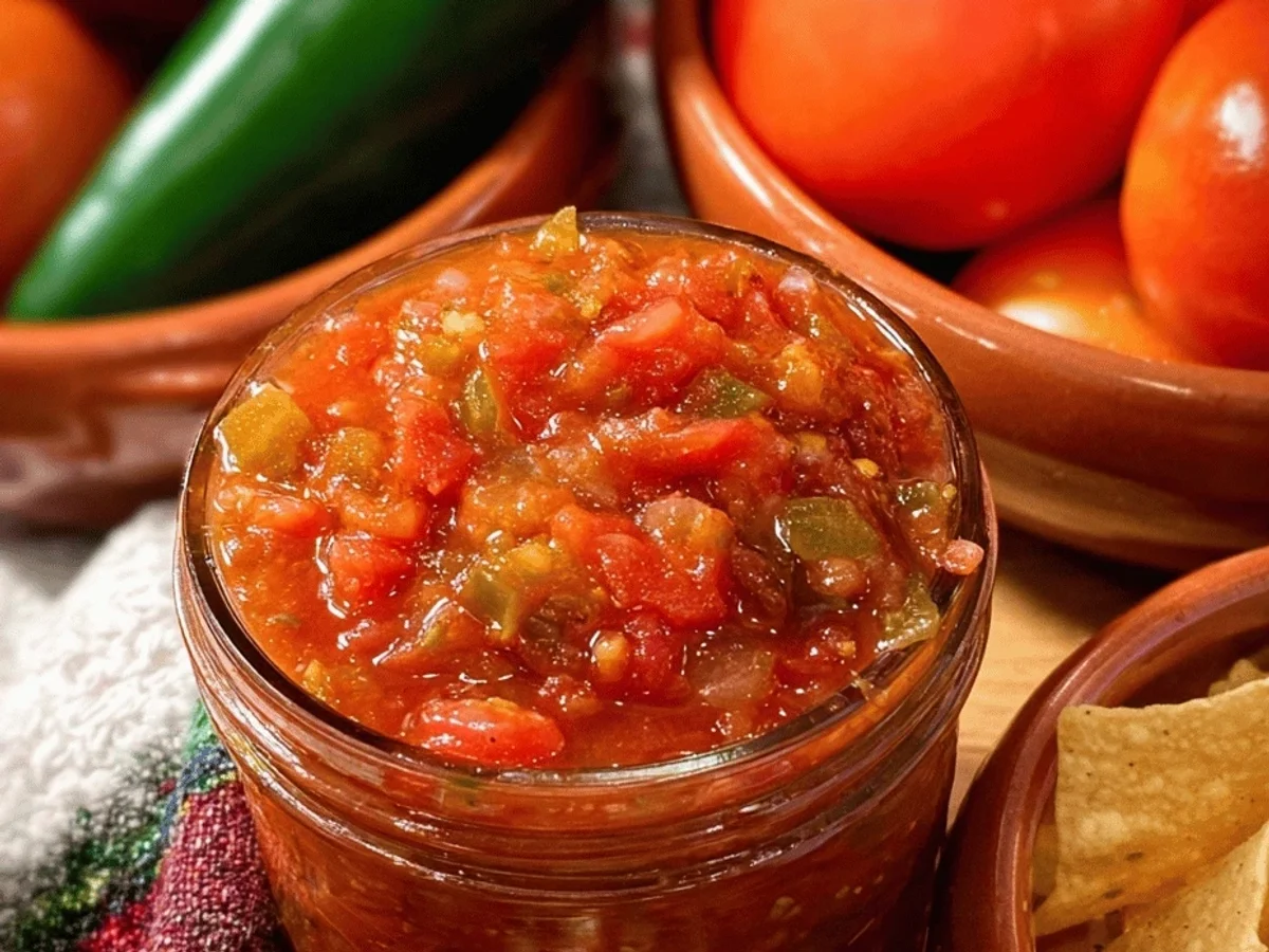 Tangy Canned Salsa Recipe: Easy Homemade Flavor - Image 1