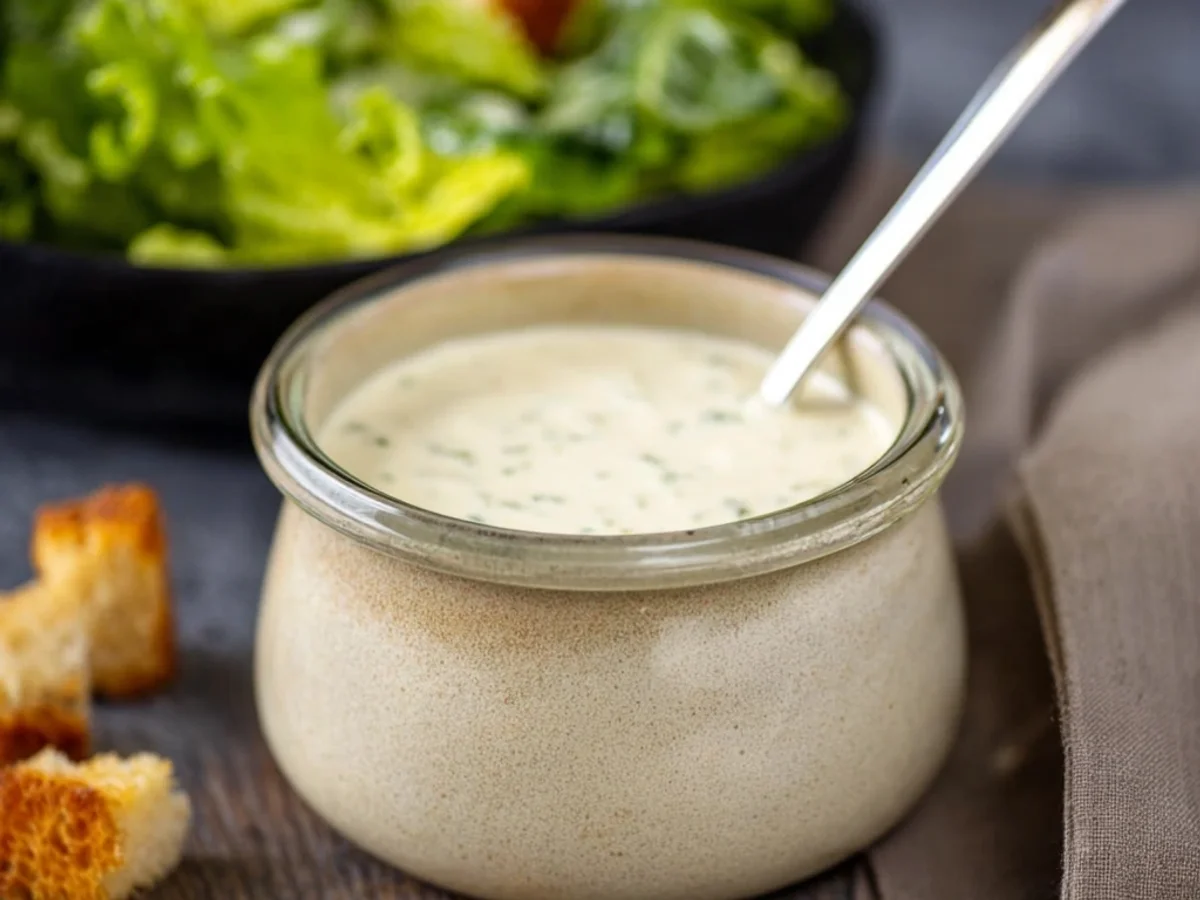 Tangy Creamy Caesar Dressing: My Homemade Recipe - Image 1