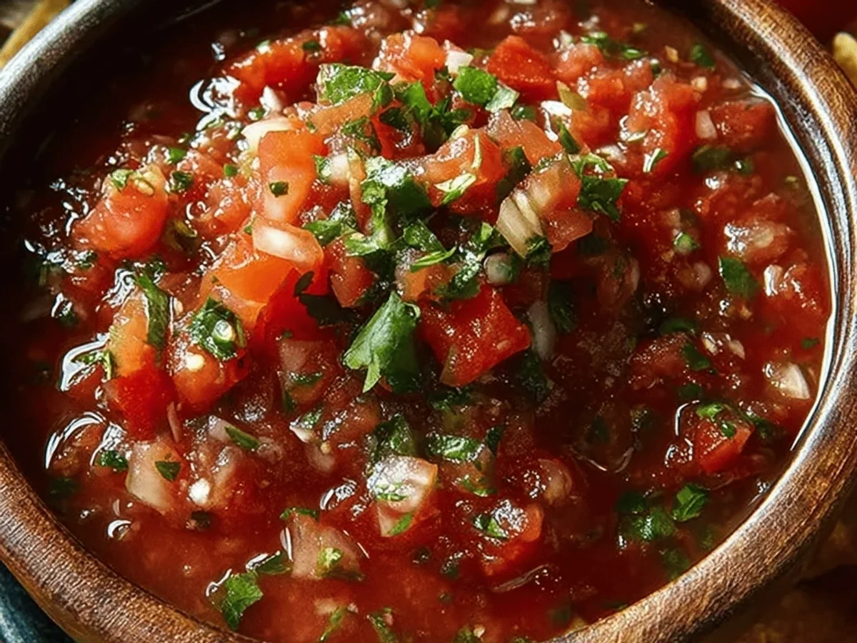 Tangy Fresh Homemade Salsa Recipe - Image 1