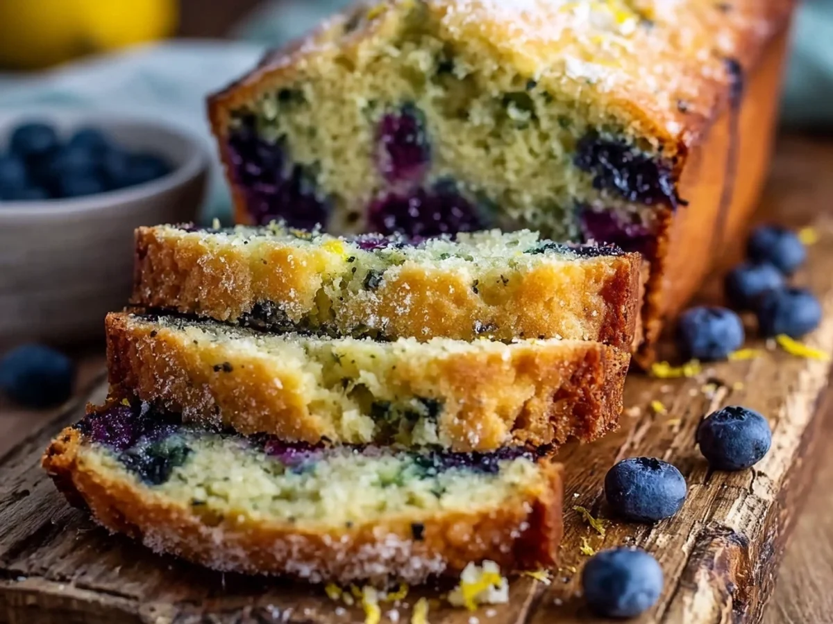 Tangy Lemon Blueberry Zucchini Bread: A Summer Treat - Image 2