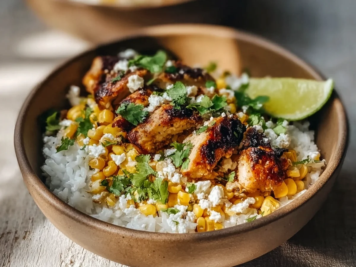 Tangy Street Corn Chicken Rice Bowl Magic - Image 2