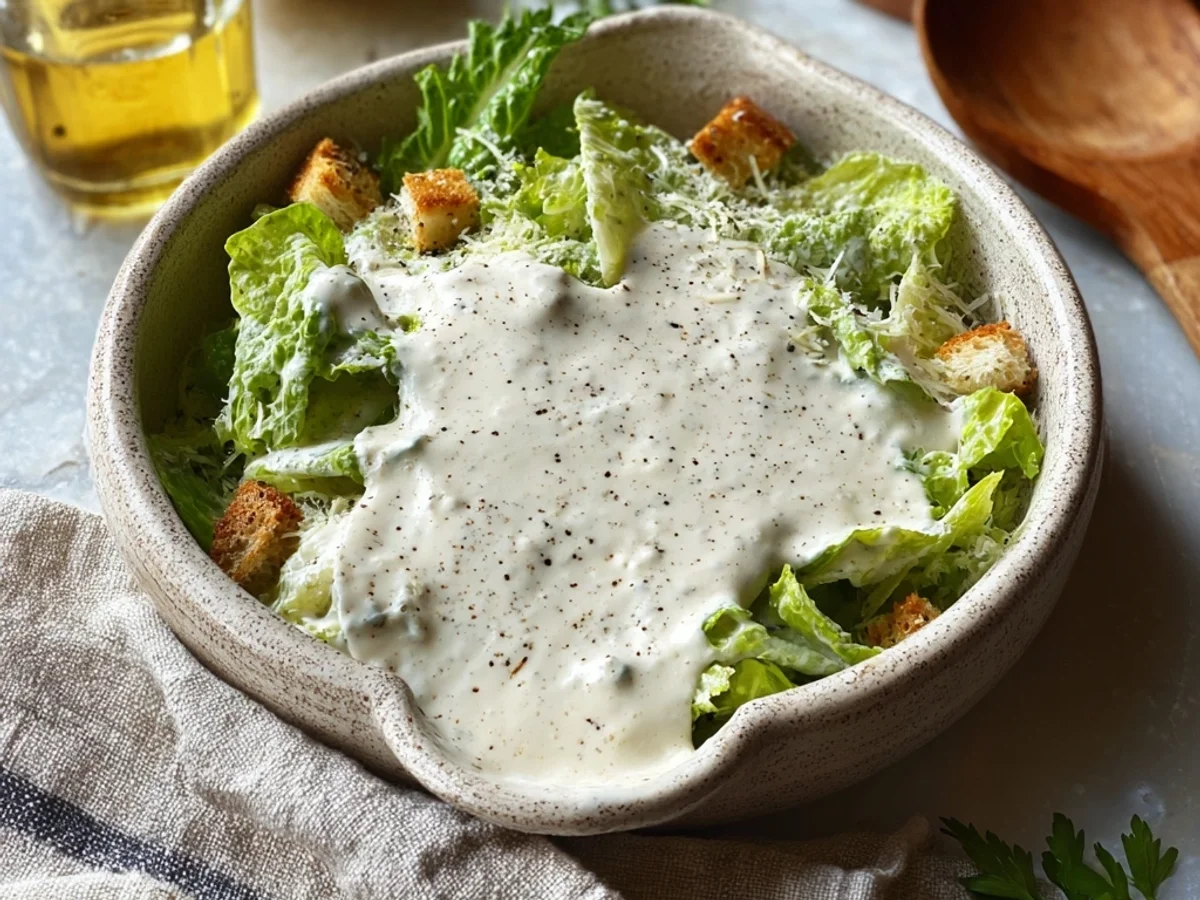 Tangy Vegetarian Caesar Dressing: A Dairy-Free Twist - Image 2
