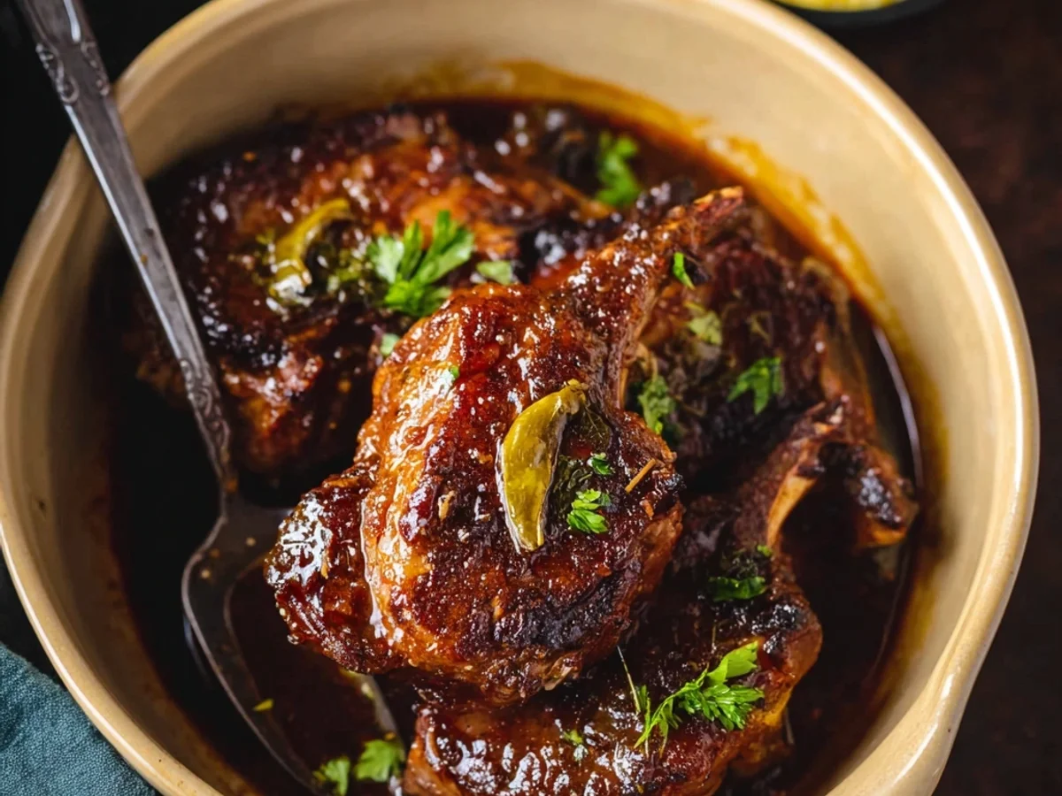 Tender Crock Pot Mississippi Lamb Chops