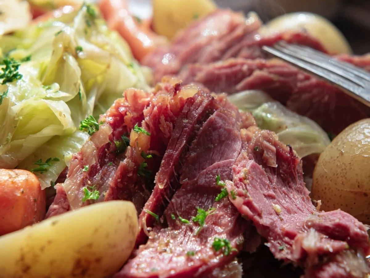 Tender Crockpot Corned Beef & Cabbage for St. Pats - Image 1