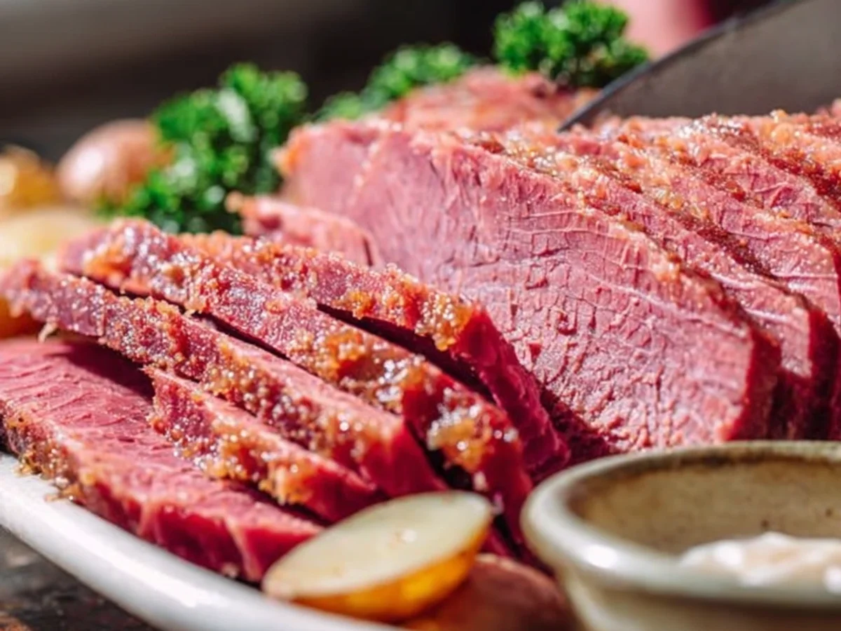 Tender Homemade Corned Beef: A Hearty Slow-Cooked Brisket - Image 1