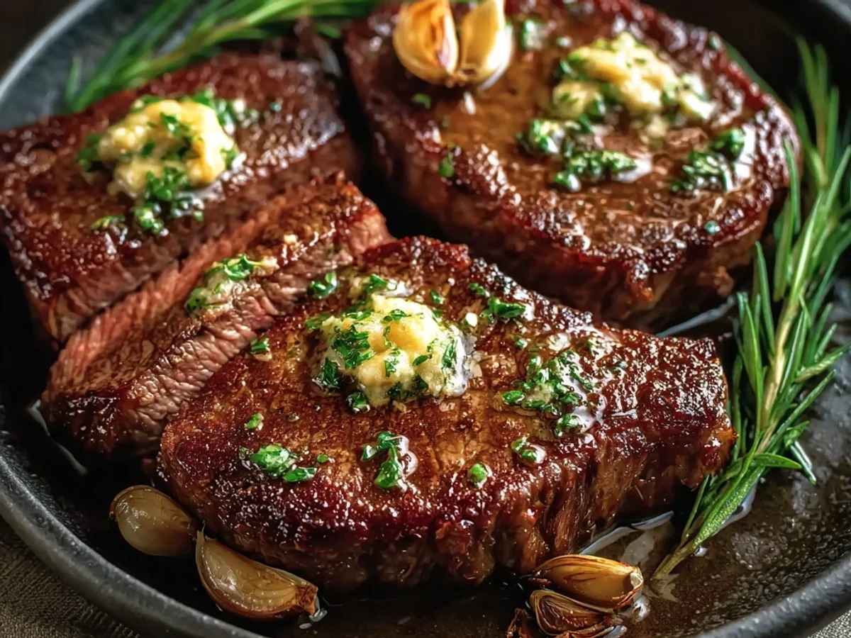 Tender Pan-Seared Steak with Garlic Butter - Image 2