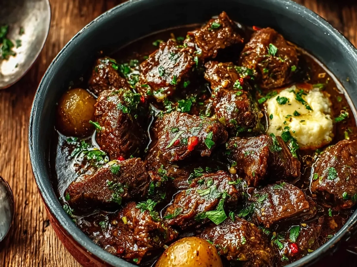 Tender Slow Cooker Garlic Butter Beef Recipe - Image 1