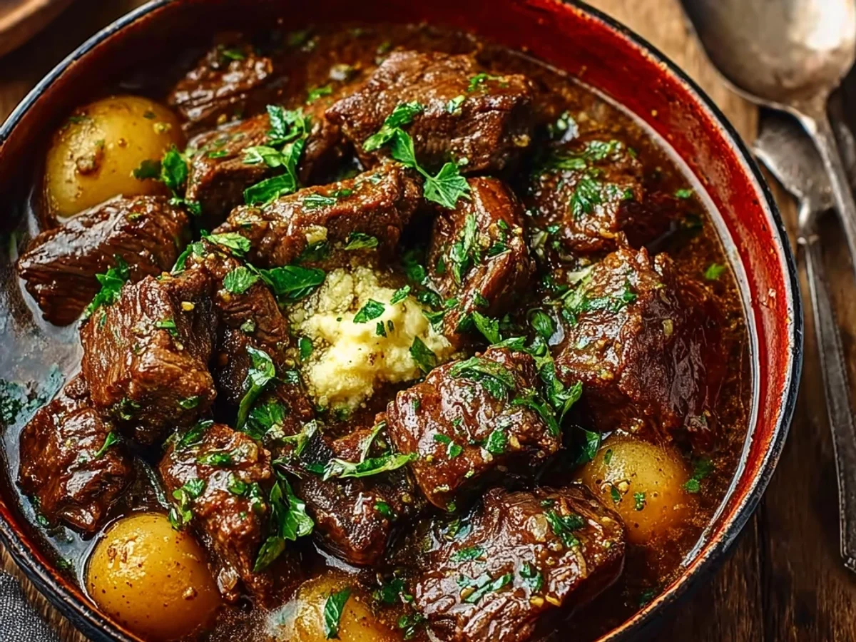 Tender Slow Cooker Garlic Butter Beef Recipe - Image 2