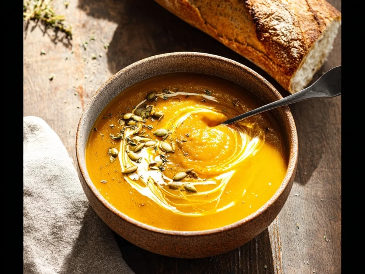 Velvety Roasted Kabocha Squash Soup: Harvest Warmth - Image 2
