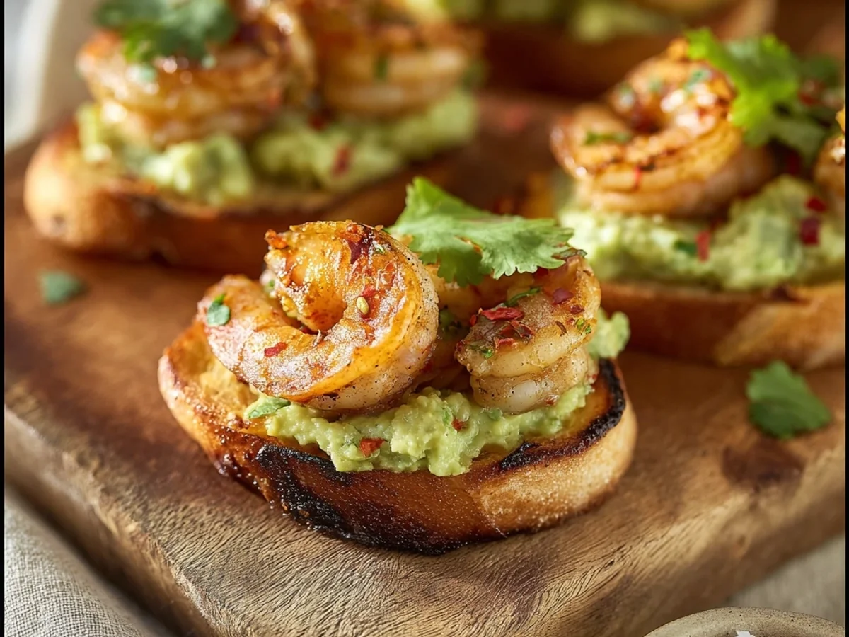 Zesty Garlic Shrimp Avocado Crostini - Image 2