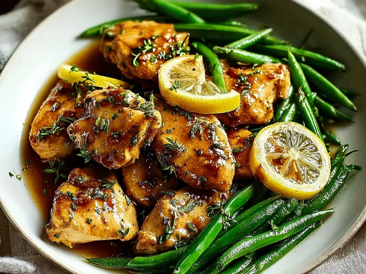 Zesty Lemon Garlic Chicken Skillet with Green Beans - Image 2