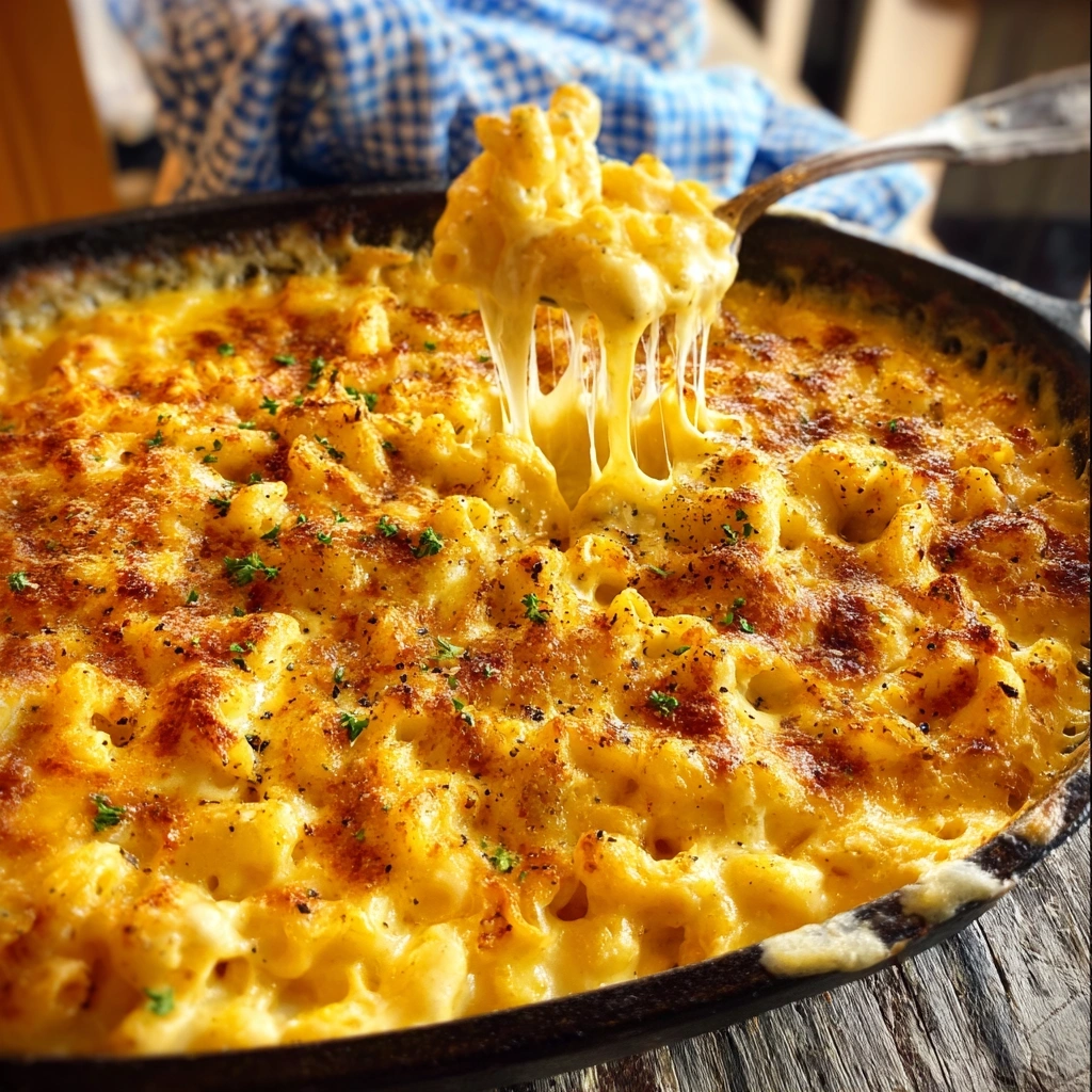 Homestyle Southern Baked Macaroni and Cheese
