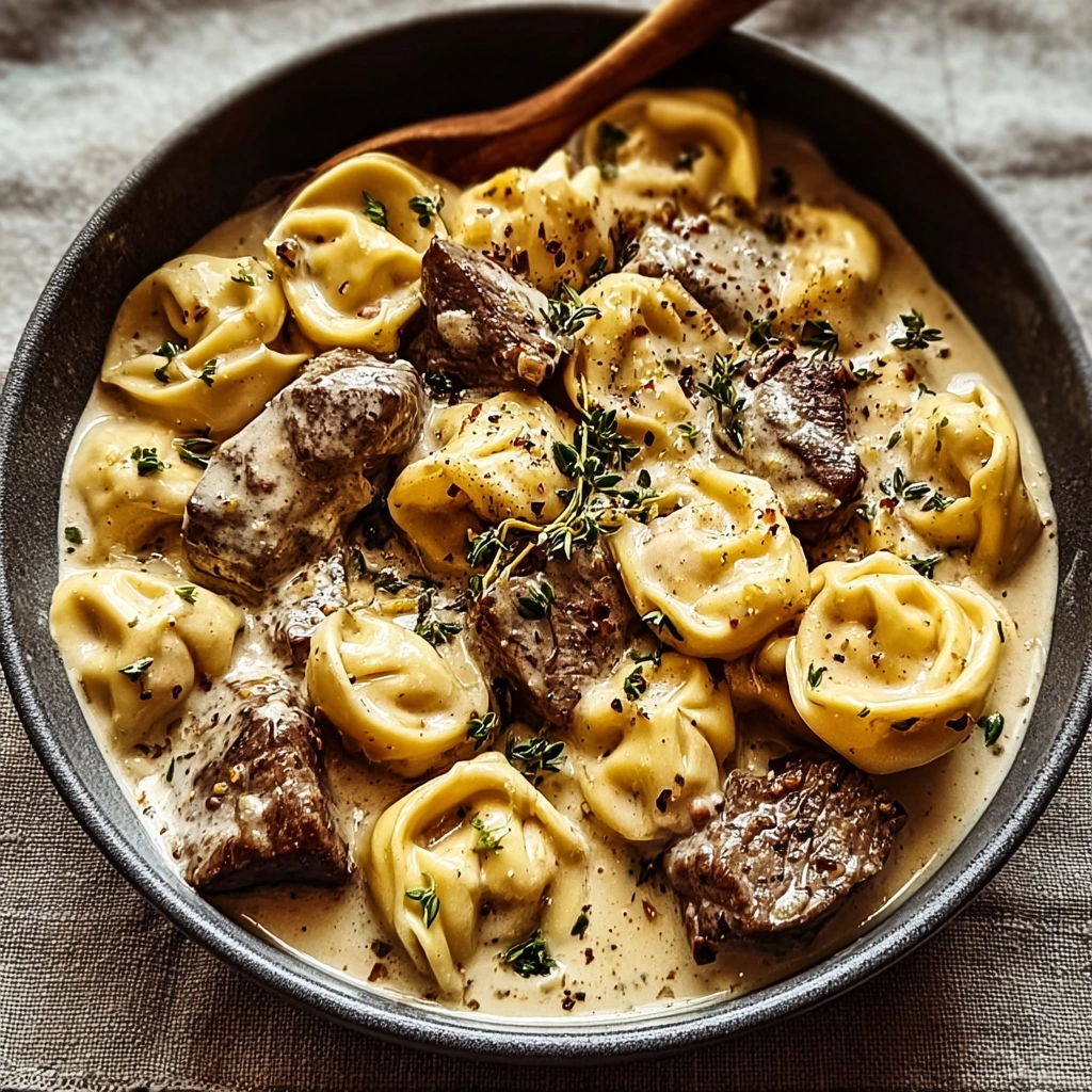 Cracked Garlic Steak Tortellini: A Hearty Weeknight Meal
