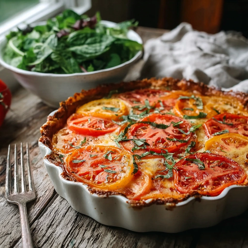 Easy Crustless Tomato Pie: Summer's Savory Slice