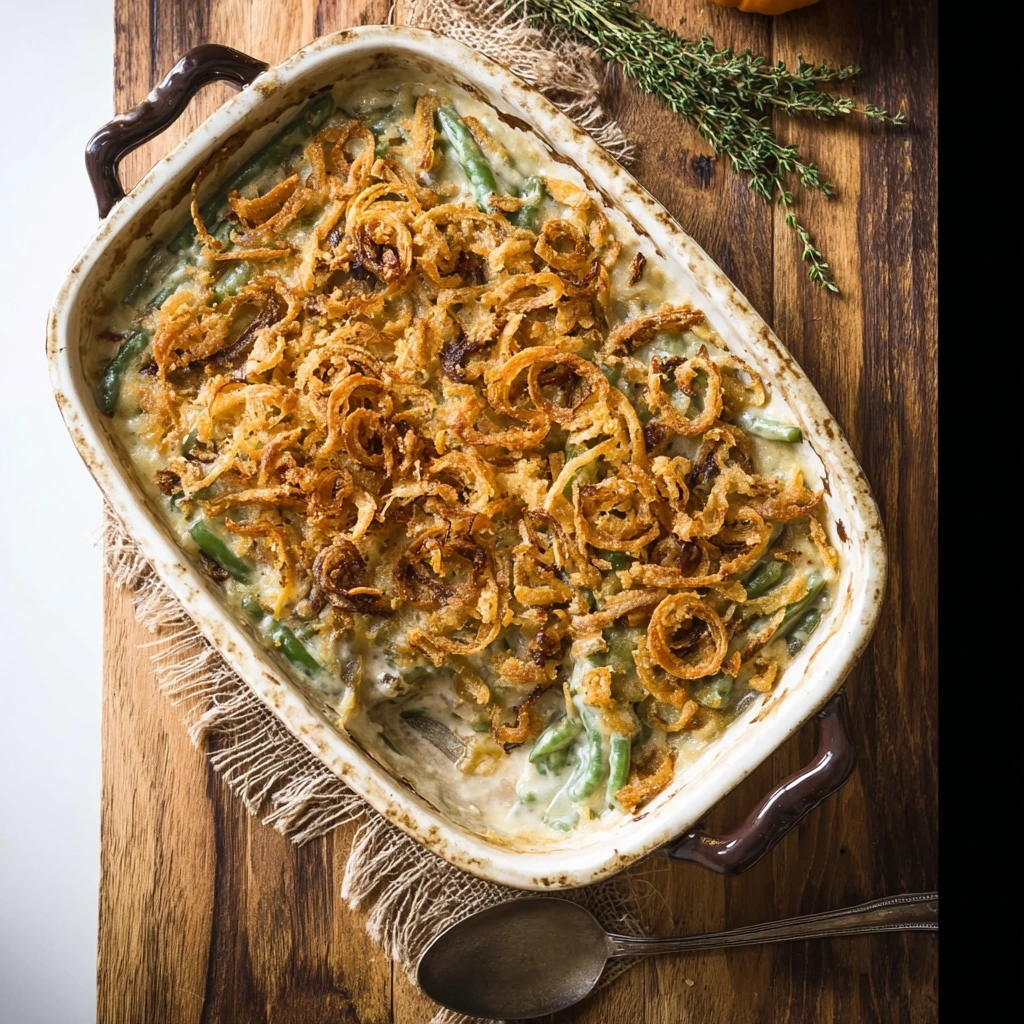 Creamy Homestyle Easy Green Bean Casserole