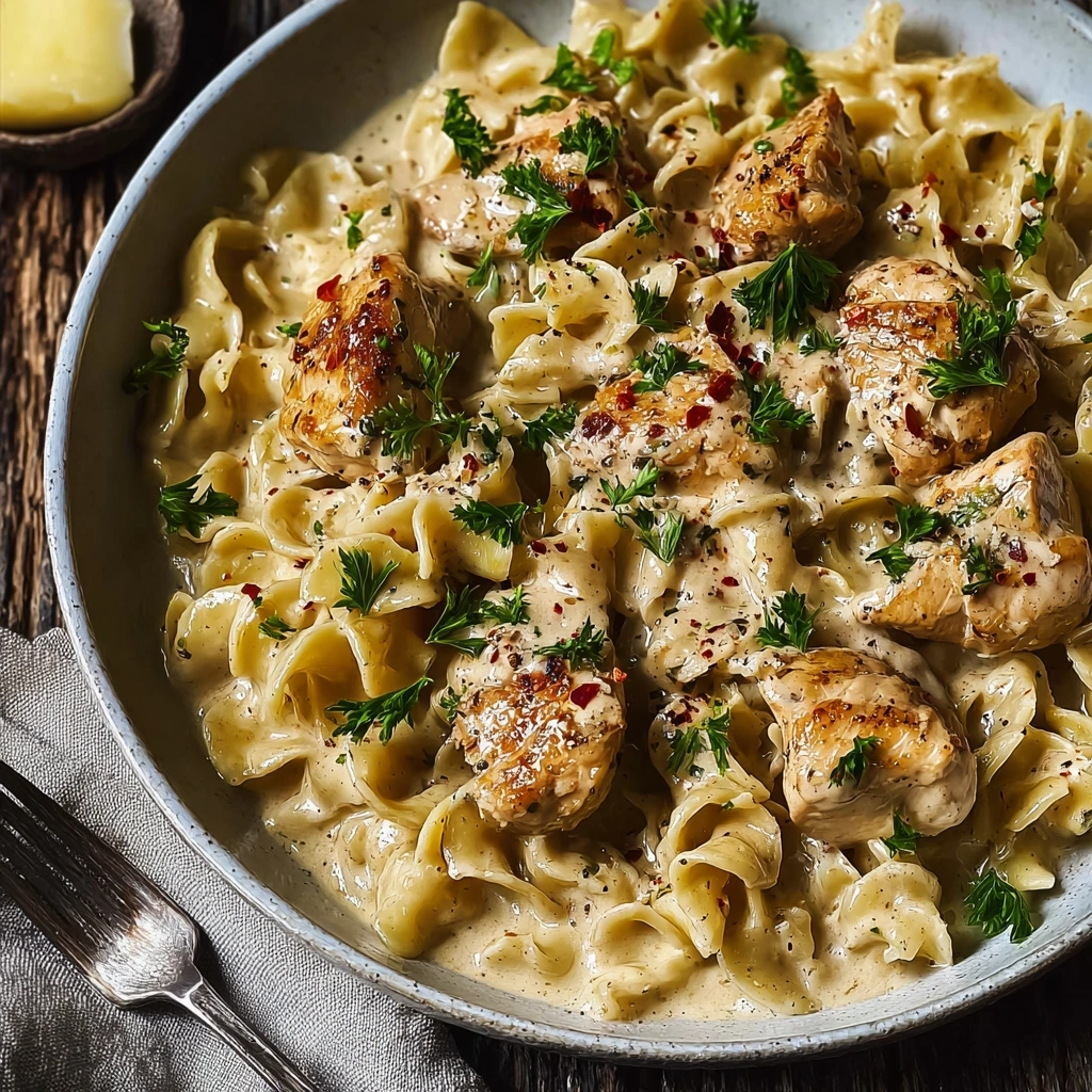 Creamy Garlic Butter Chicken Noodles: A Comfort Bowl