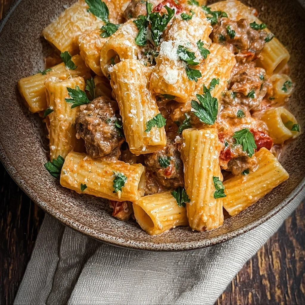 Creamy Beef Sausage Rigatoni: A Rich, Hearty Weeknight Meal