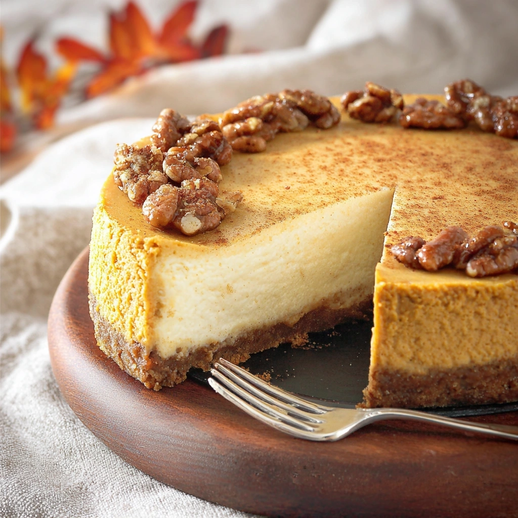 Creamy Pumpkin Cheesecake Recipe: Effortless Fall Dessert