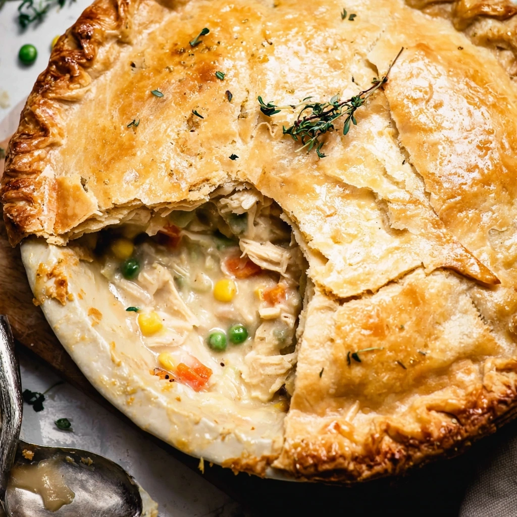 Hearty Homemade Chicken Pot Pie with Flaky Crust