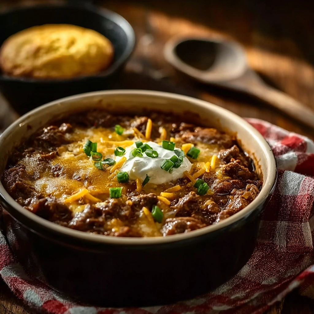 Hearty Cowboy Chili: A Rich & Smoky Stove-Top Bowl