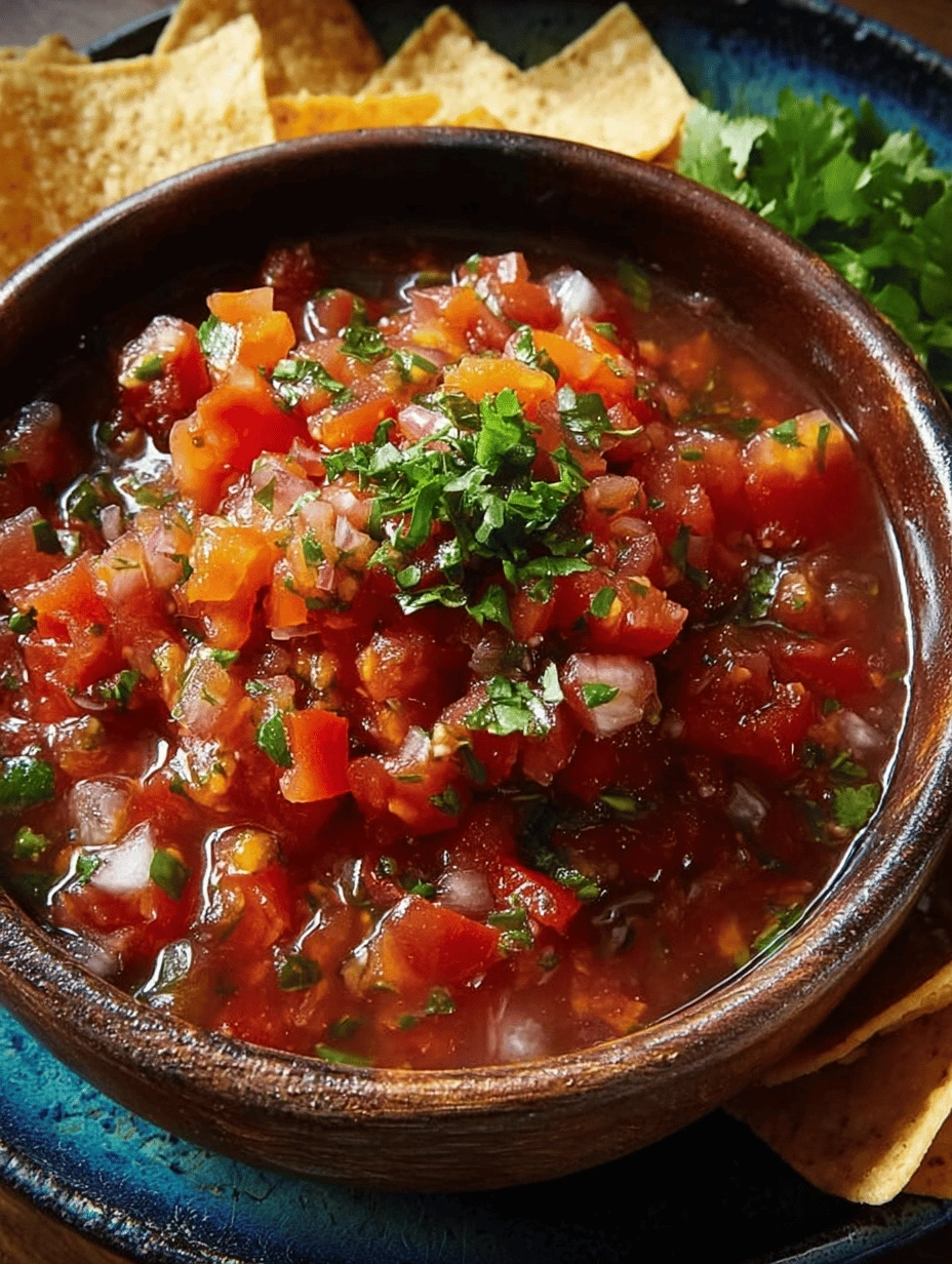 Tangy Fresh Homemade Salsa Recipe