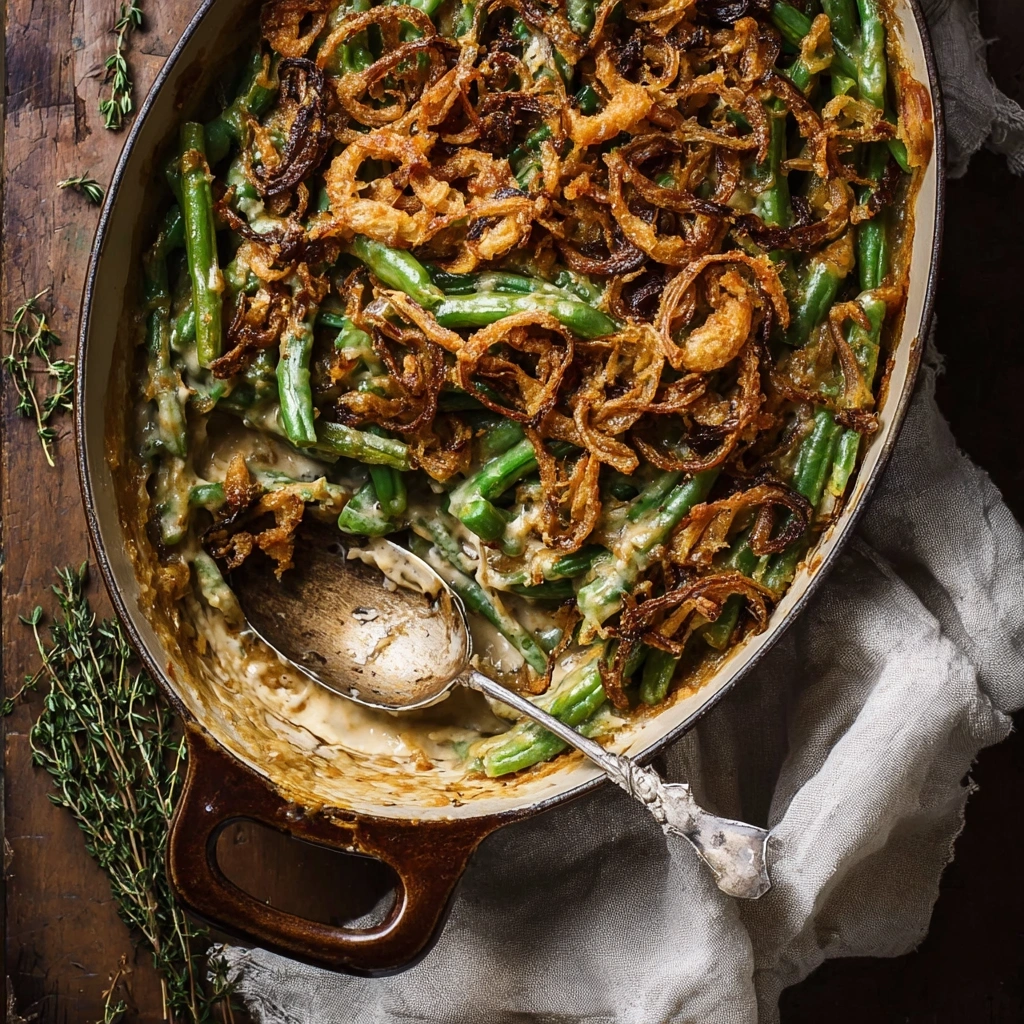 Homemade Green Bean Casserole: Creamy & Crispy Side