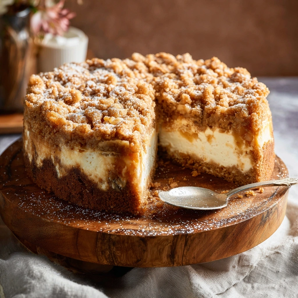 Apple Crumble Cheesecake: Creamy Autumn Bliss
