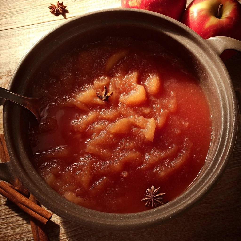 Spicy Red Hot Applesauce with Cinnamon Candy Kick