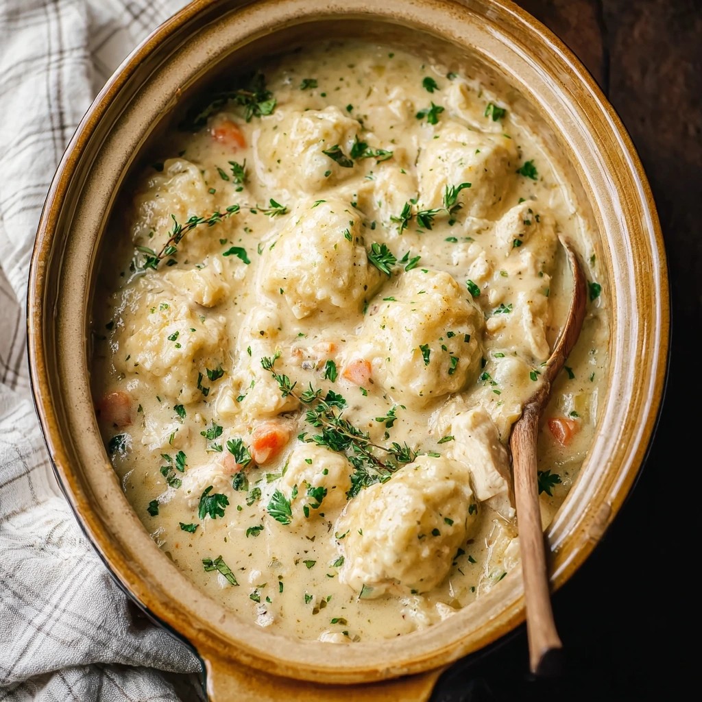 Homestyle Crockpot Chicken and Dumplings, So Simple