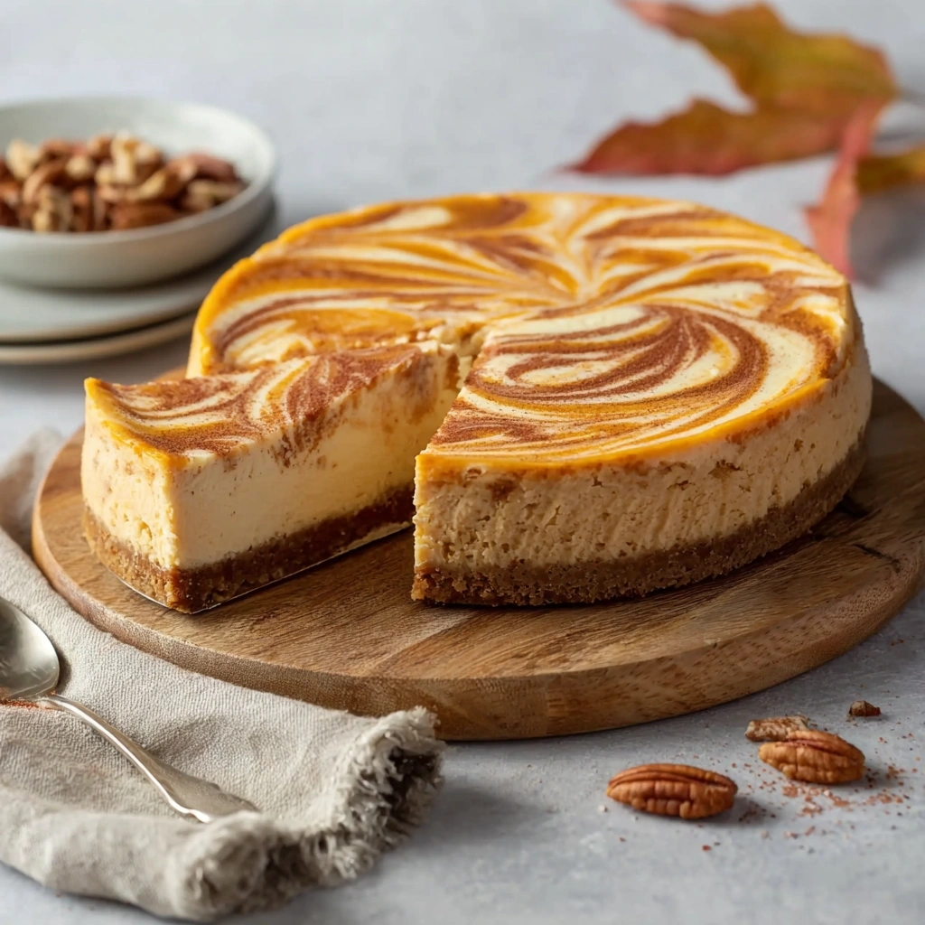 Creamy Pumpkin Swirl Cheesecake: A Fall Favorite