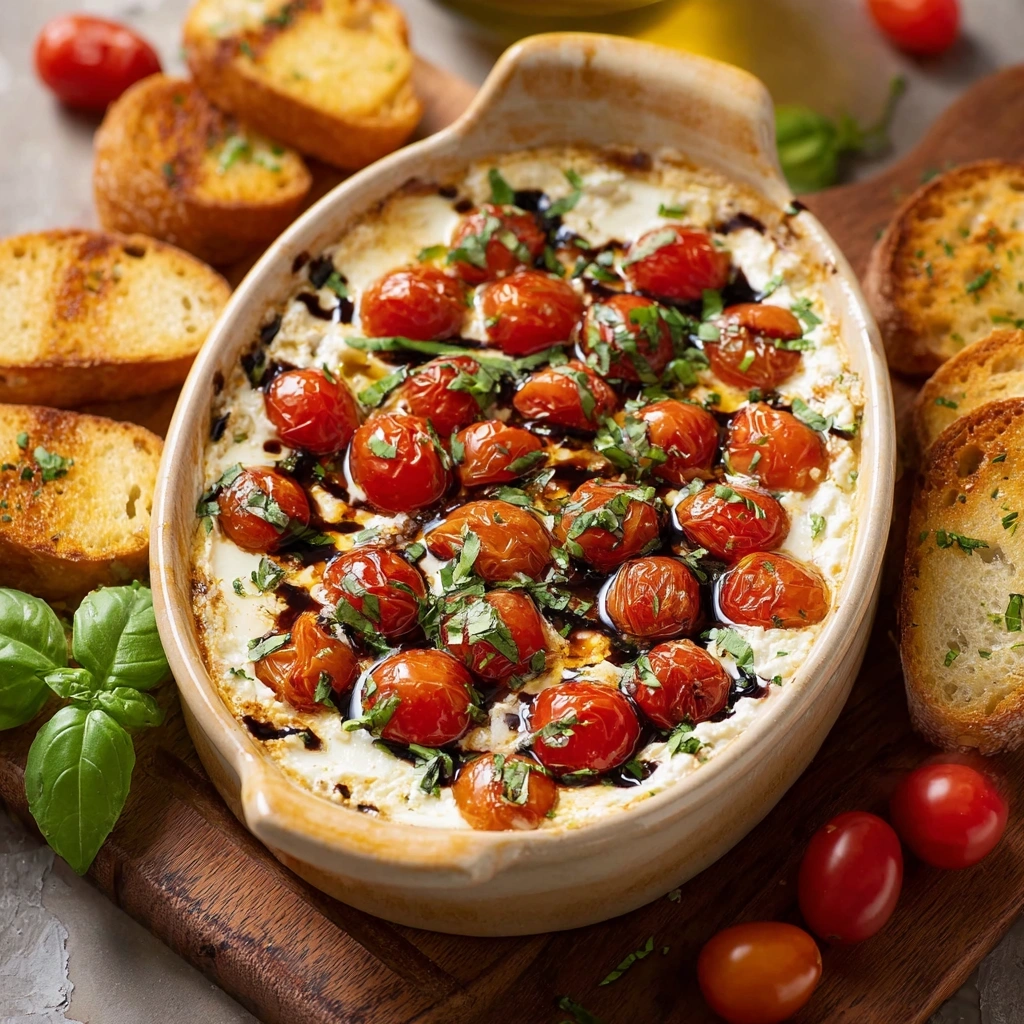 Easy Caprese Dip: Fresh Basil & Tomato Delight