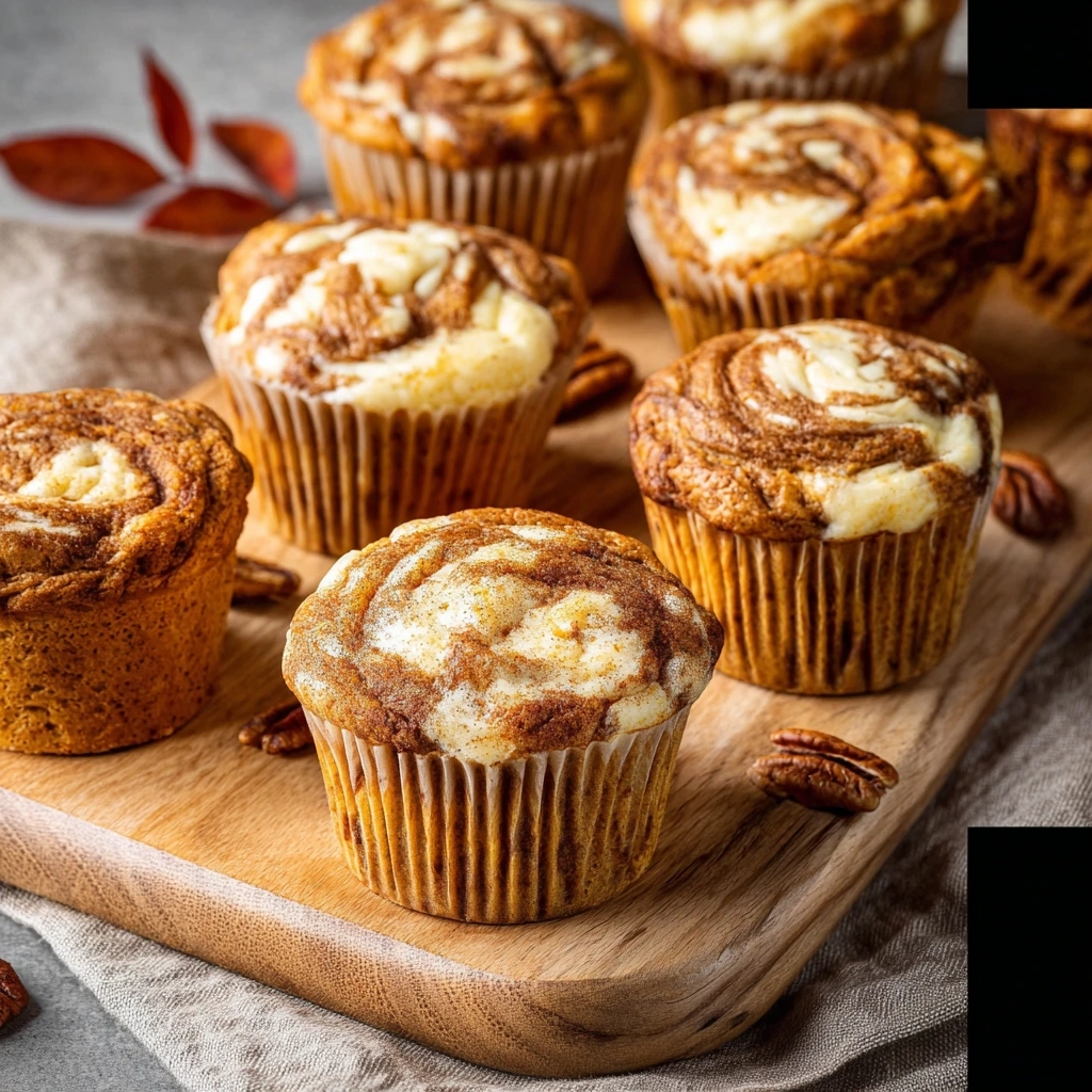 Creamy Pumpkin Cream Cheese Swirl Muffins: A Fall Treat