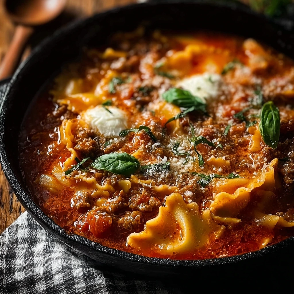 One Pot Lasagna Soup: Weeknight Italian Flavor